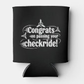 Gefeliciteerd met het behalen van je checkride! blikjeskoeler (Voorkant)