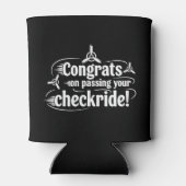 Gefeliciteerd met het behalen van je checkride! blikjeskoeler (Achterkant)