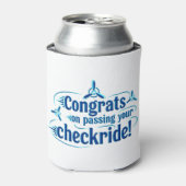 Gefeliciteerd met het behalen van je checkride! blikjeskoeler (Blikje Voorkant)