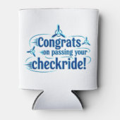 Gefeliciteerd met het behalen van je checkride! blikjeskoeler (Voorkant)