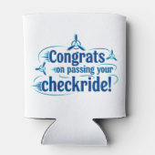 Gefeliciteerd met het behalen van je checkride! blikjeskoeler (Achterkant)