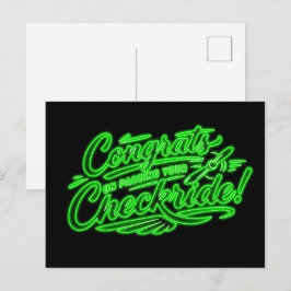 Gefeliciteerd met het behalen van je checkride! briefkaart