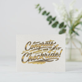 Gefeliciteerd met het behalen van je checkride!  briefkaart