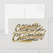 Gefeliciteerd met het behalen van je checkride! briefkaart (Voorkant / Achterkant)
