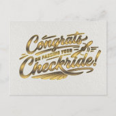 Gefeliciteerd met het behalen van je checkride! briefkaart (Voorkant)