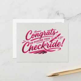 Gefeliciteerd met het behalen van je checkride! briefkaart