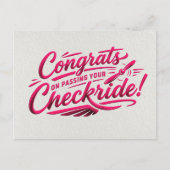 Gefeliciteerd met het behalen van je checkride! briefkaart (Voorkant)