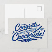Gefeliciteerd met het behalen van je checkride! briefkaart (Voorkant / Achterkant)