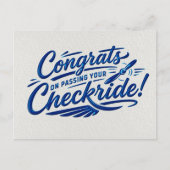 Gefeliciteerd met het behalen van je checkride! briefkaart (Voorkant)