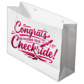 Gefeliciteerd met het behalen van je checkride! groot cadeauzakje (Voorkant Gekanteld)