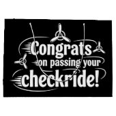 Gefeliciteerd met het behalen van je checkride! groot cadeauzakje (Achterkant)