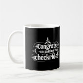 Gefeliciteerd met het behalen van je checkride! koffiemok (Links)
