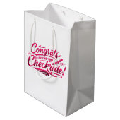 Gefeliciteerd met het behalen van je checkride! medium cadeauzakje (Achterkant Gekanteld)