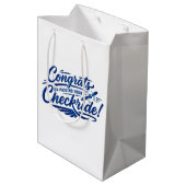 Gefeliciteerd met het behalen van je checkride! medium cadeauzakje (Achterkant Gekanteld)