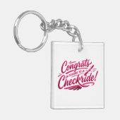Gefeliciteerd met het behalen van je checkride! sleutelhanger (Voorkant Links)