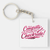 Gefeliciteerd met het behalen van je checkride! sleutelhanger (Voorkant)