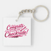 Gefeliciteerd met het behalen van je checkride! sleutelhanger (Achterkant)