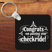 Gefeliciteerd met het behalen van je checkride! sleutelhanger (Voorkant)
