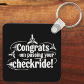 Gefeliciteerd met het behalen van je checkride! sleutelhanger (Achterkant)