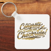 Gefeliciteerd met het behalen van je checkride! sleutelhanger (Voorkant)