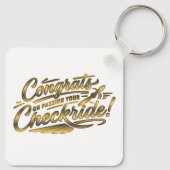 Gefeliciteerd met het behalen van je checkride! sleutelhanger (Achterkant)