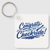 Gefeliciteerd met het behalen van je checkride! sleutelhanger (Voorkant)
