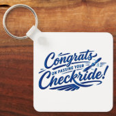 Gefeliciteerd met het behalen van je checkride! sleutelhanger (Voorkant)