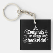 Gefeliciteerd met het behalen van je checkride! sleutelhanger (Voorkant)