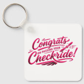 Gefeliciteerd met het behalen van je checkride! sleutelhanger (Voorkant)