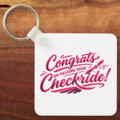 Gefeliciteerd met het behalen van je checkride! sleutelhanger (Voorkant)