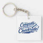 Gefeliciteerd met het behalen van je checkride! sleutelhanger (Voorkant)
