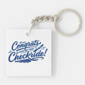 Gefeliciteerd met het behalen van je checkride! sleutelhanger (Achterkant)