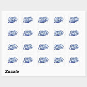 Gefeliciteerd met het behalen van je checkride! vierkante sticker (Vel)