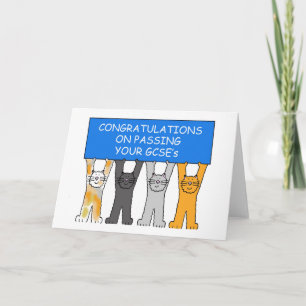 Gefeliciteerd met het behalen van je GCSE's Kaart