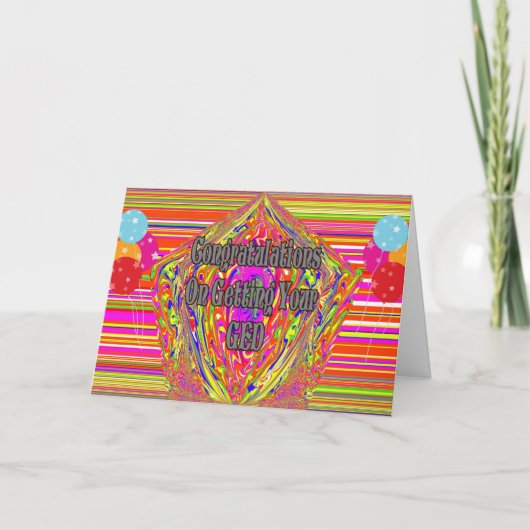 Gefeliciteerd met het behalen van je GED Kaart (Voorkant)