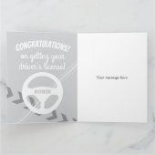 Gefeliciteerd met het behalen van je rijbewijs kaart (Binnen)