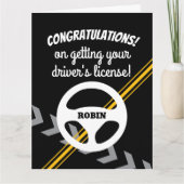 Gefeliciteerd met het behalen van je rijbewijs kaart (Voorkant)