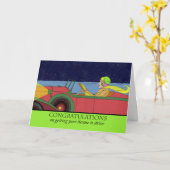 Gefeliciteerd met het behalen van je rijbewijs kaart (Gele Bloem)