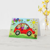 Gefeliciteerd met het behalen van je rijexamen kaart (Gele Bloem)