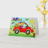 Gefeliciteerd met het behalen van je rijexamen kaart (Gele Bloem)