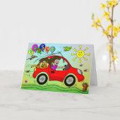 Gefeliciteerd met het behalen van je rijexamen kaart (Gele Bloem)