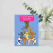 Gefeliciteerd met het behalen van uw GCSE's. Briefkaart (Staand voorkant)