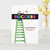 Gefeliciteerd met het beklimmen van de ladder van kaart (Gele Bloem)