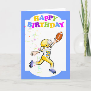 Gefeliciteerd met het beste Amerikaanse football Kaart