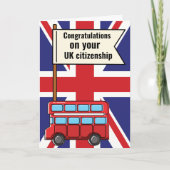 Gefeliciteerd met het Britse staatsburgerschap Kaart (Voorkant)