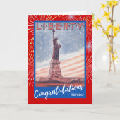 Gefeliciteerd met het Burgerschapsbeeld van de VS Kaart (Gele Bloem)