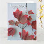 Gefeliciteerd met het Canadese staatsburgerschap Kaart (Gele Bloem)