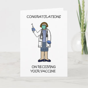 Gefeliciteerd met het COVID 19-vaccin Feestdagen Kaart