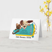 Gefeliciteerd met het diergeneeskundig examen kaart (Gele Bloem)