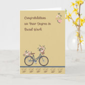 Gefeliciteerd met het diploma sociale werkzekerhei kaart (Gele Bloem)